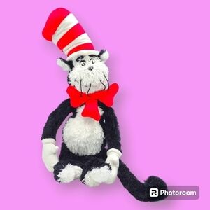Vintage 2002 Dr. Seuss Cat in the Hat 18" Soft Plush Toy